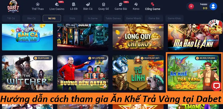 Hướng dẫn cách tham gia Ăn Khế Trả Vàng tại Dabet