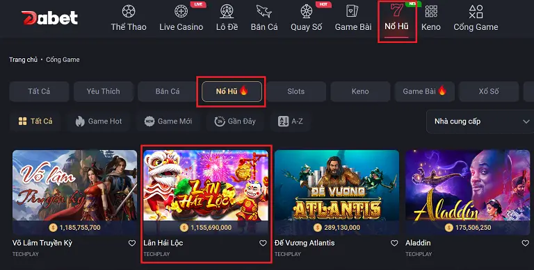 Cách tham gia Game Lân hái lộc Dabet 